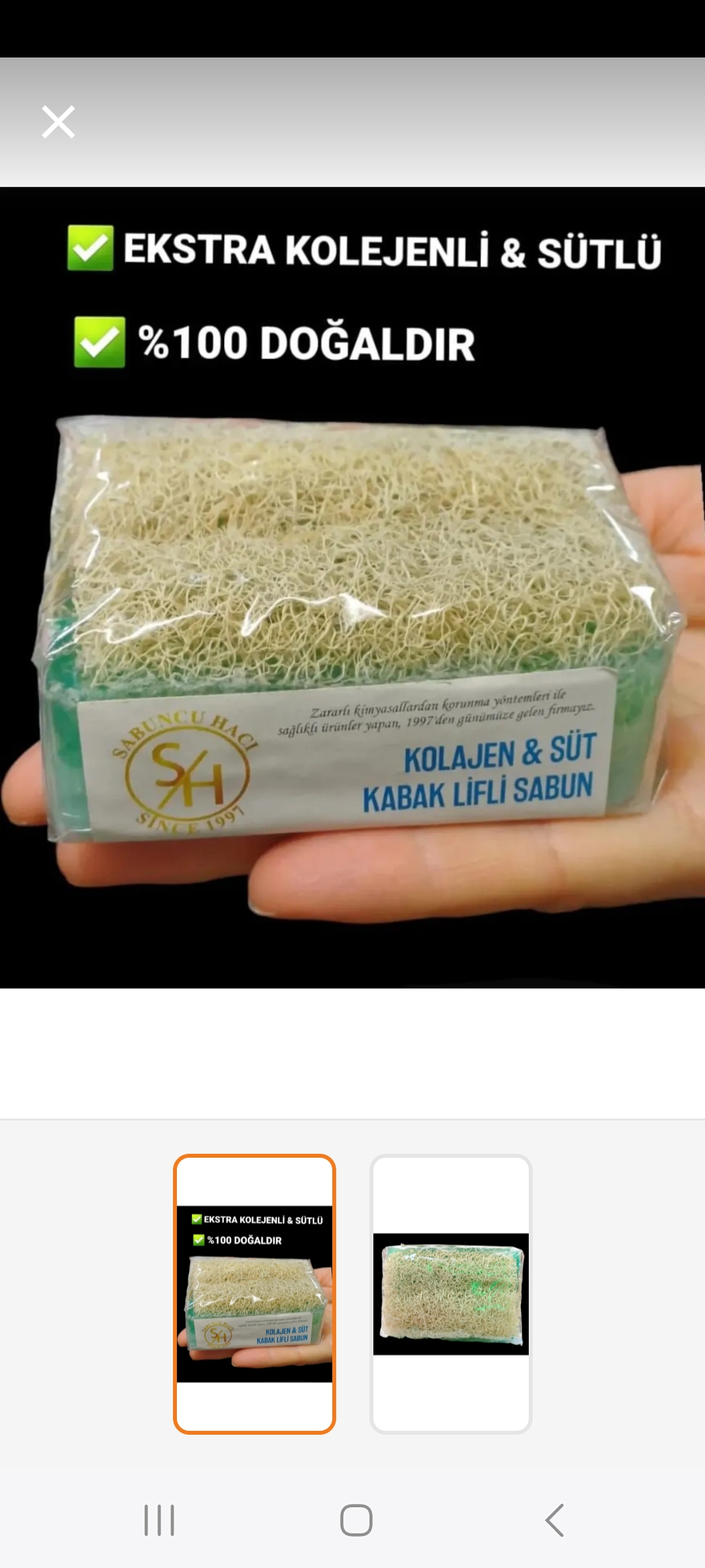 KOLOJEN VE SÜT KABAK LİFLİ SABUN