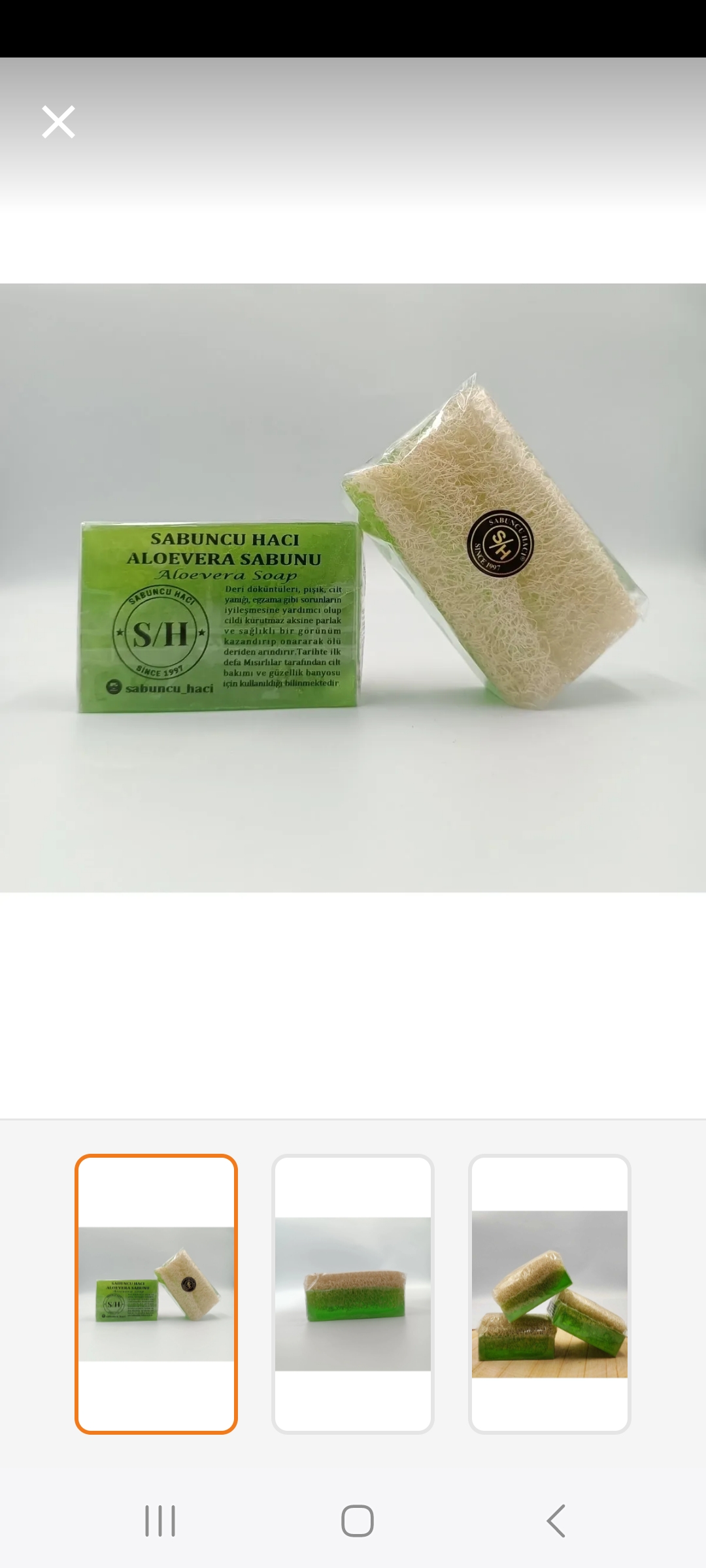 KABAK LİFLİ ALOE VERA SABUNU