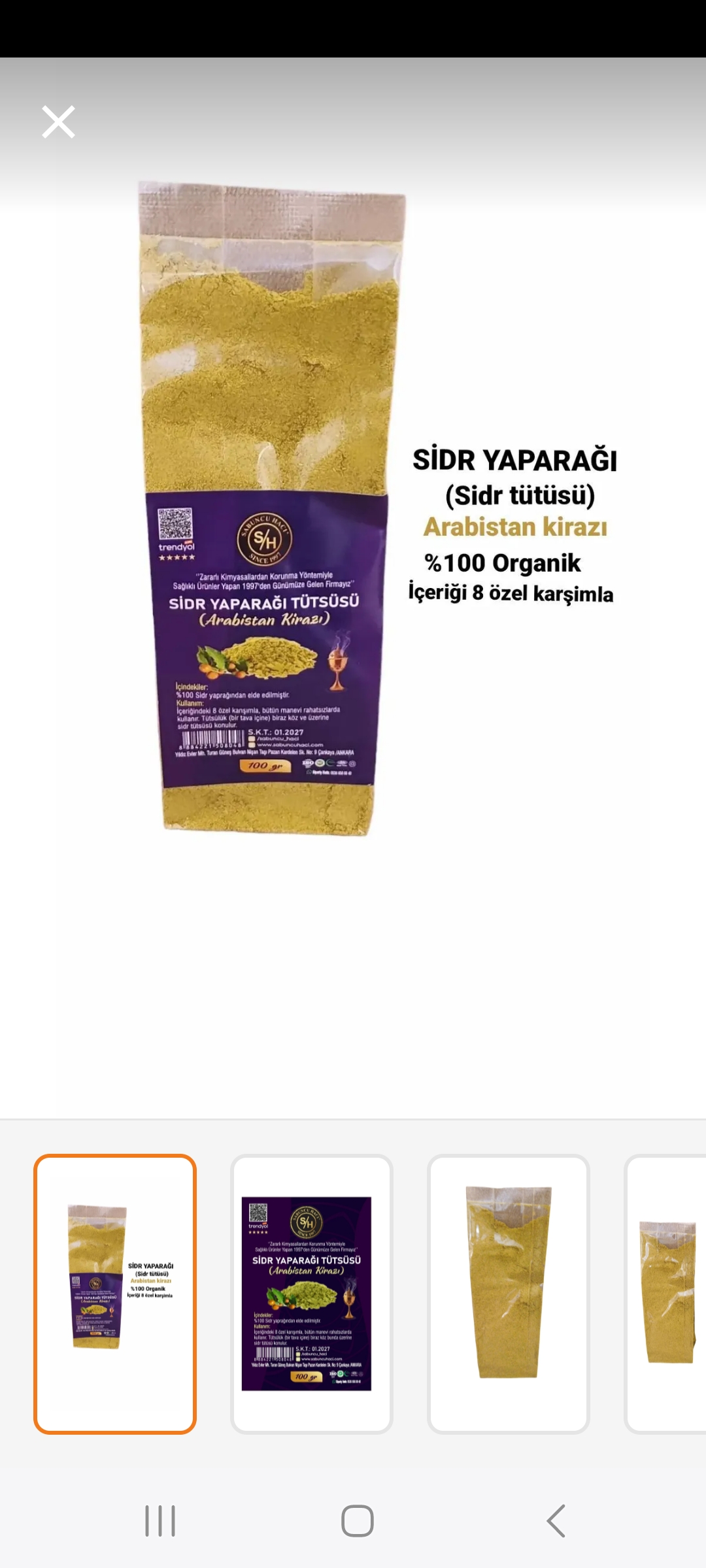 SİDR TOZU TÜTSÜ